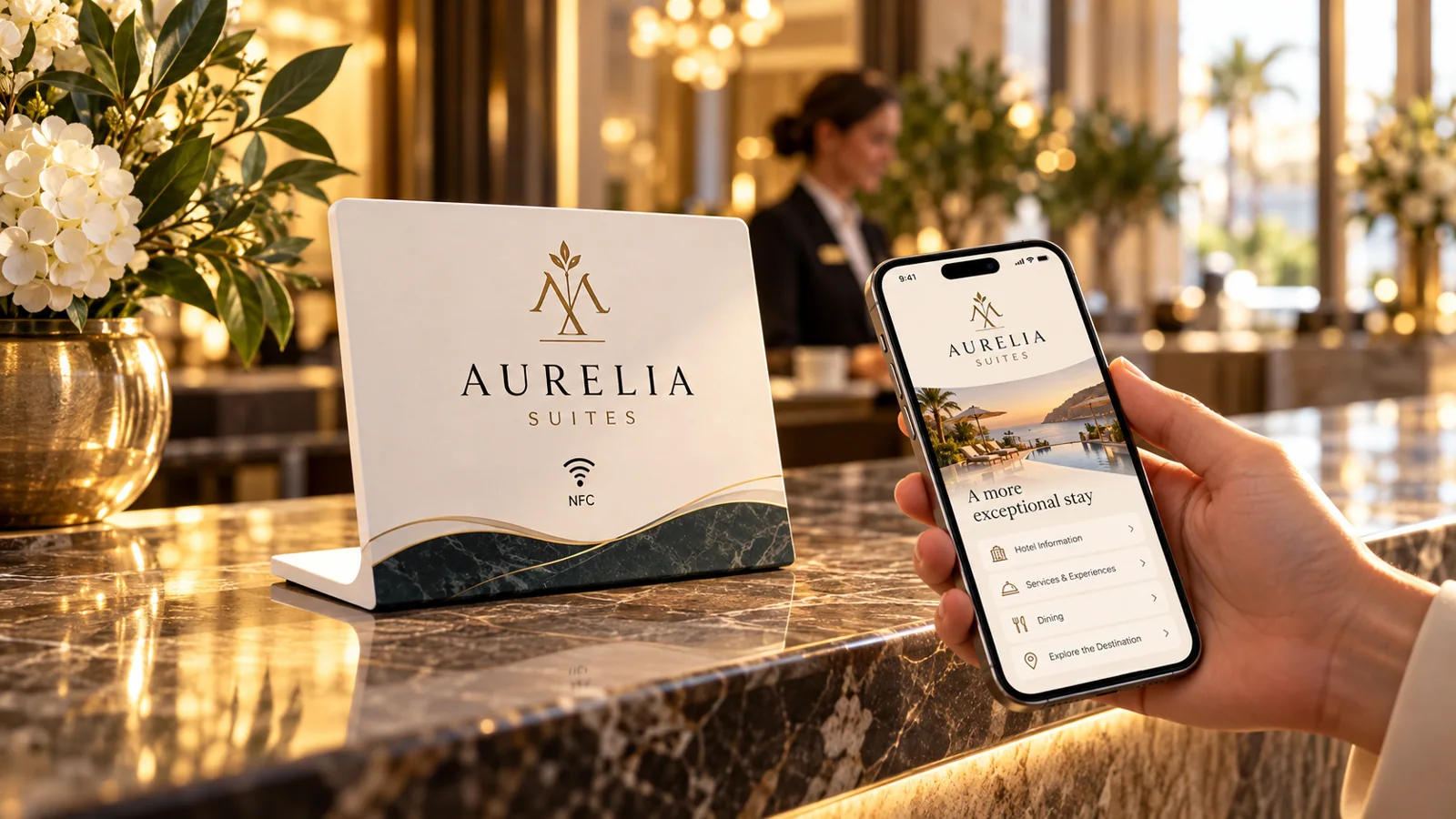 VicoCard Table – NFC-Aufsteller für Tisch und Point of Service